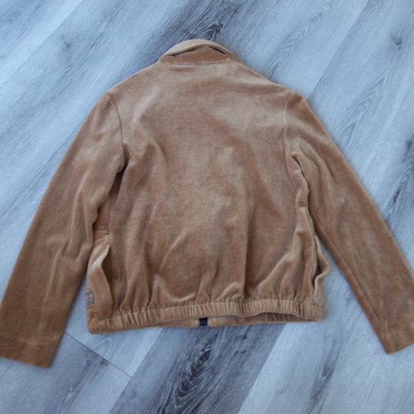 Geoffrey Beene Velour Jacket 1980s Small Zip Up American Designer Jacket - Picture 6 of 9